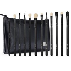 Morphe Black Brush Collection with Case